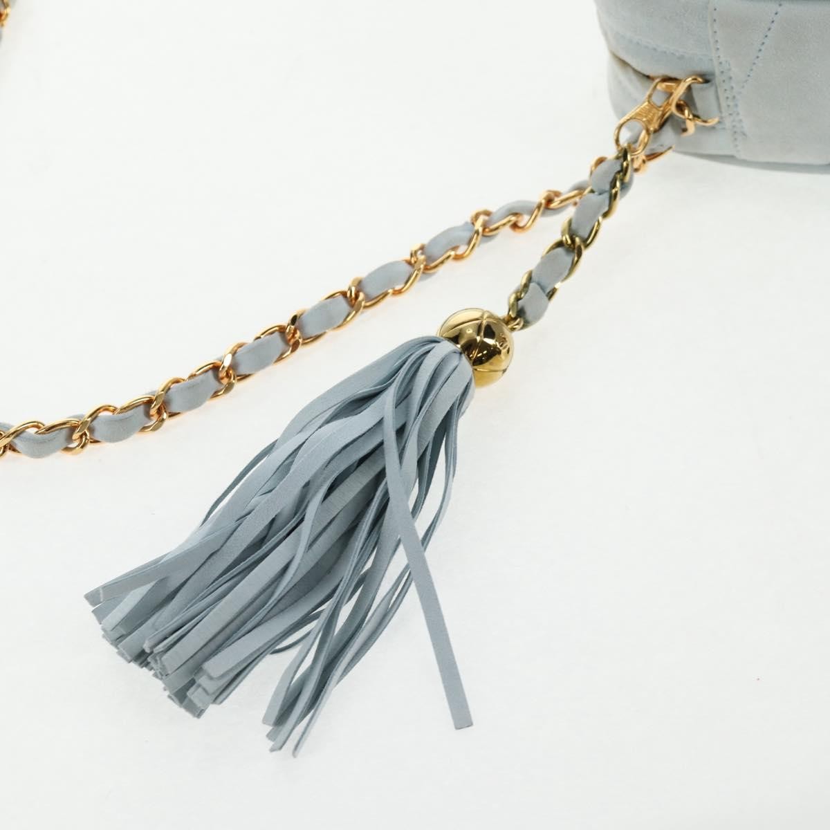 Chanel Vintage Camera bag Suede, BLUE, SUEDE, Crossbody bag