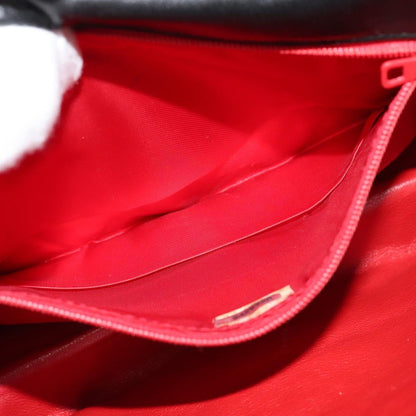 Chanel Chain Shoulder Bag Silk, BLACK, SATIN, Shoulder bag