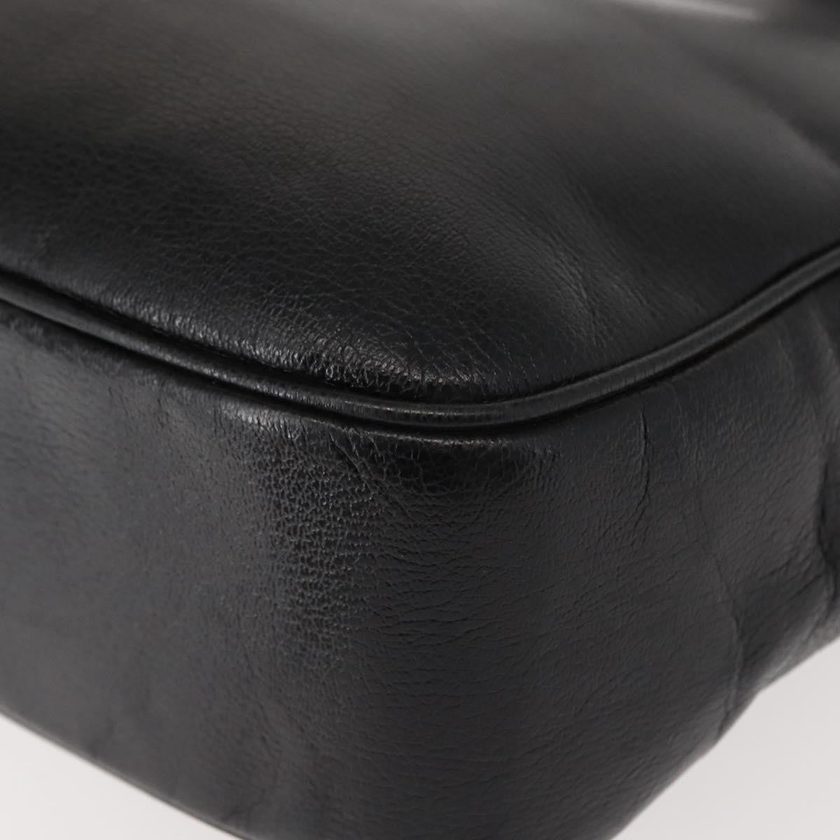 Salvatore Ferragamo Gancini Tote Leather, BLACK, LEATHER, Tote bag