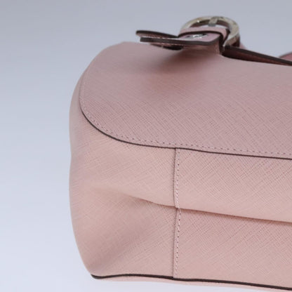 Salvatore Ferragamo Gancini handbag Leather, PINK, LEATHER, Handbag