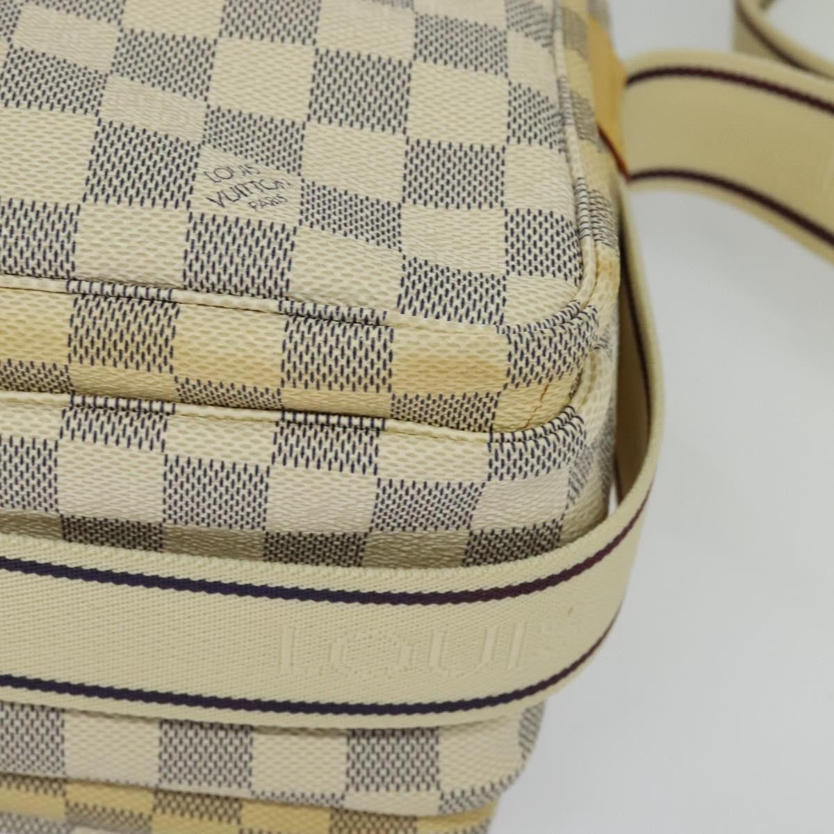 Louis Vuitton Naviglio Handbag Damier, WHITE, CANVAS, Shoulder bag