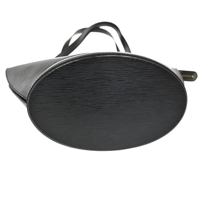 Louis Vuitton Saint Jacques Handbag Epi Leather, BLACK, LEATHER, Shoulder bag
