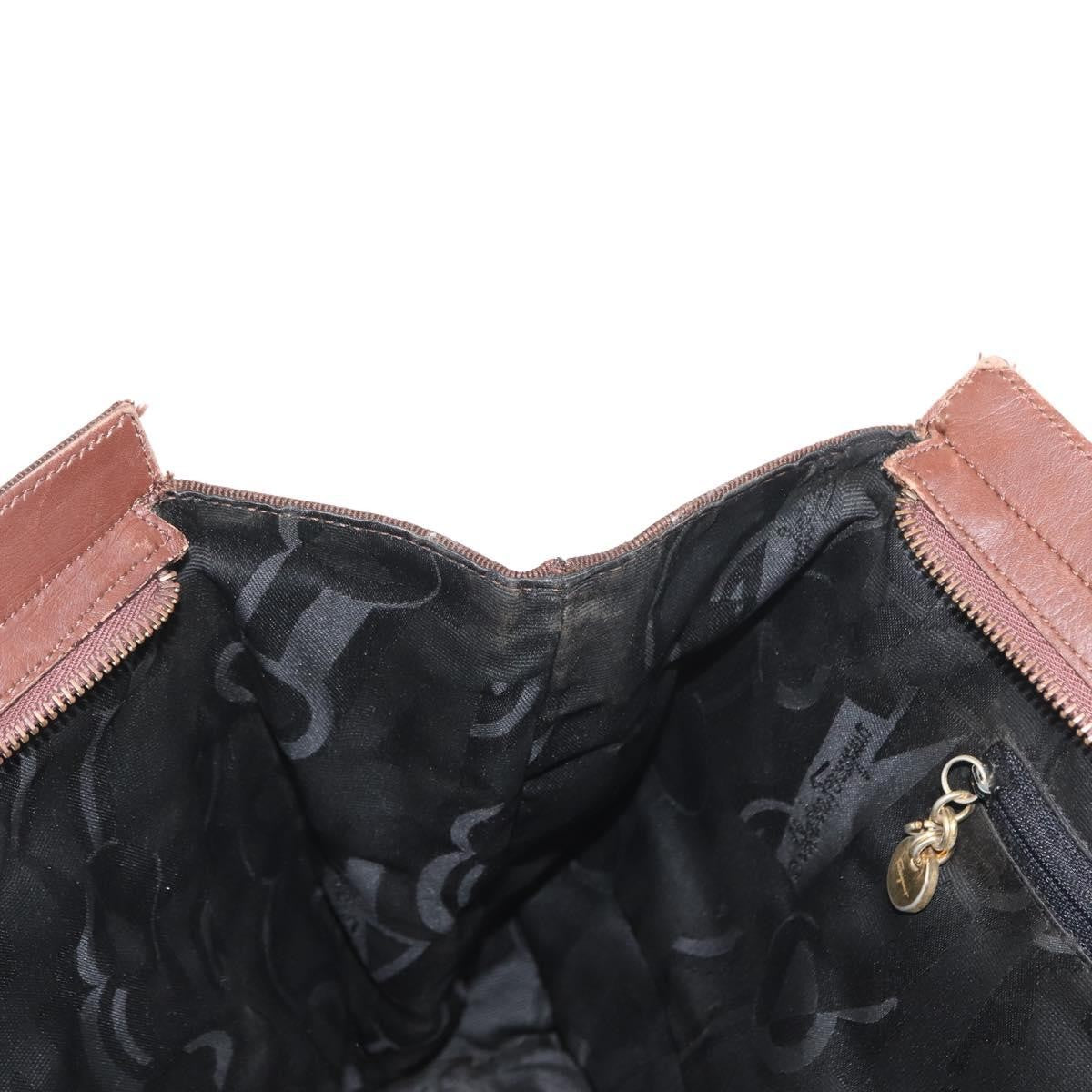 Salvatore Ferragamo Vala tote Canvas, BROWN, CANVAS, Tote bag