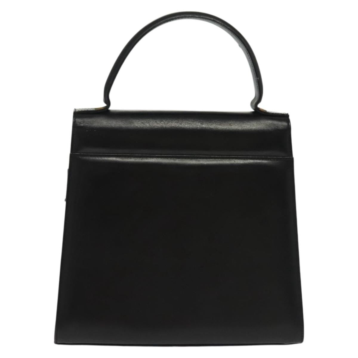 Salvatore Ferragamo Vala Handbag Leather, BLACK, LEATHER, Handbag