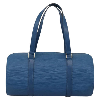 Louis Vuitton Soufflot Handbag Epi Leather, BLUE, LEATHER, Shoulder bag