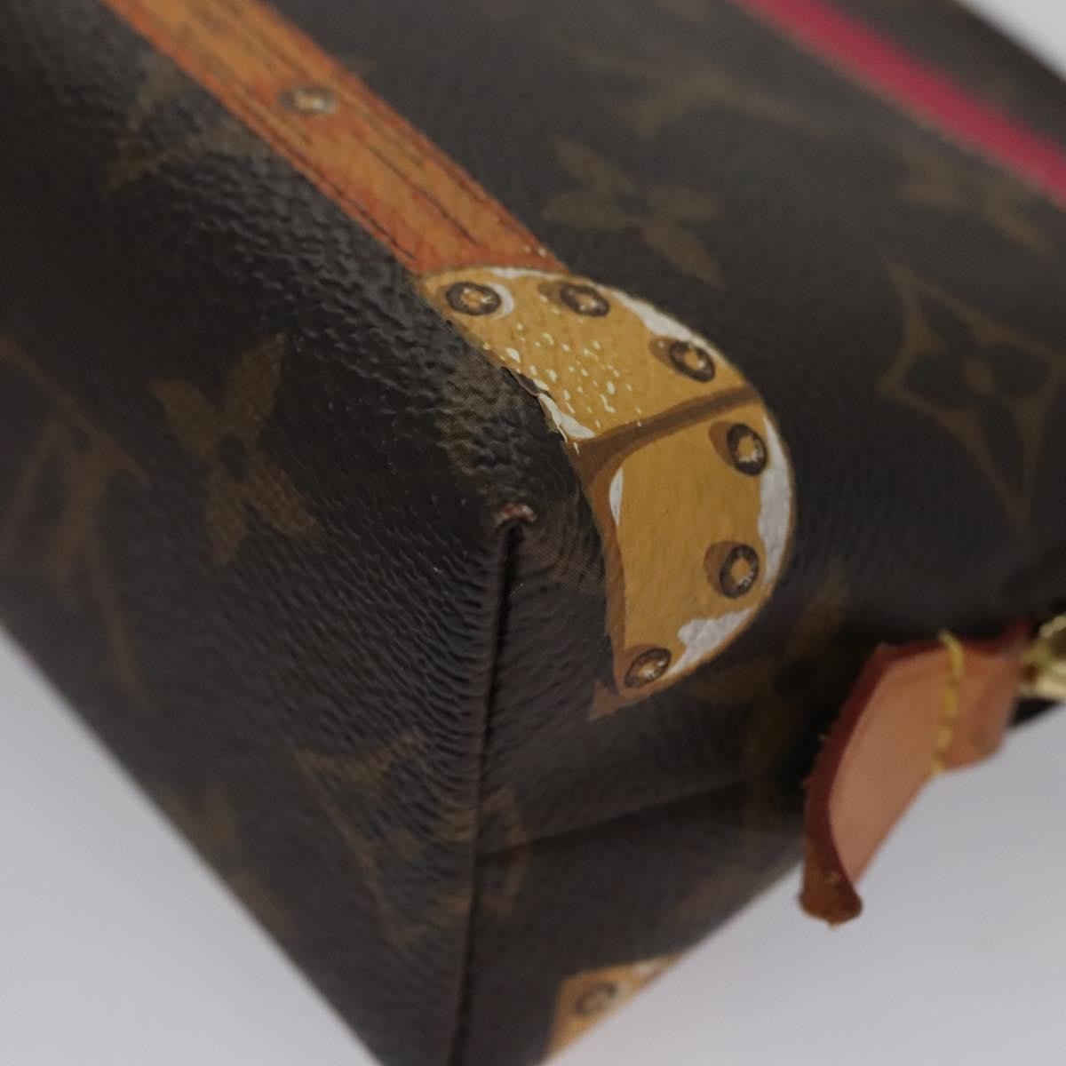 Louis Vuitton Cosmetic Pouch Limited Edition Summer Trunks Monogram Canvas, BROWN, CANVAS, Toiletry Case