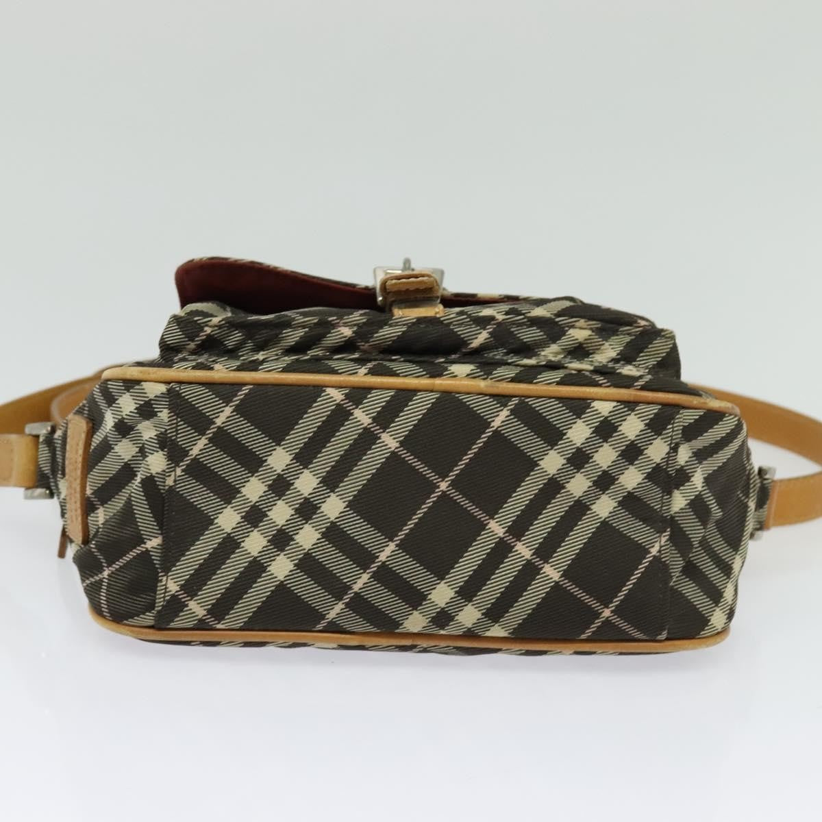 Burberry Nova Check Blue Label Canvas, BLACK, CANVAS, Shoulder bag