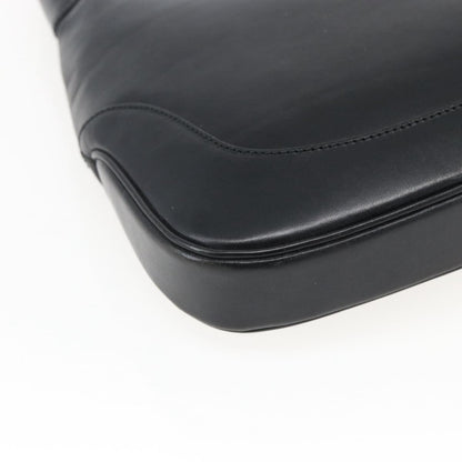 Gucci Jackie O Bouvier Hobo Leather, BLACK, LEATHER, Shoulder bag