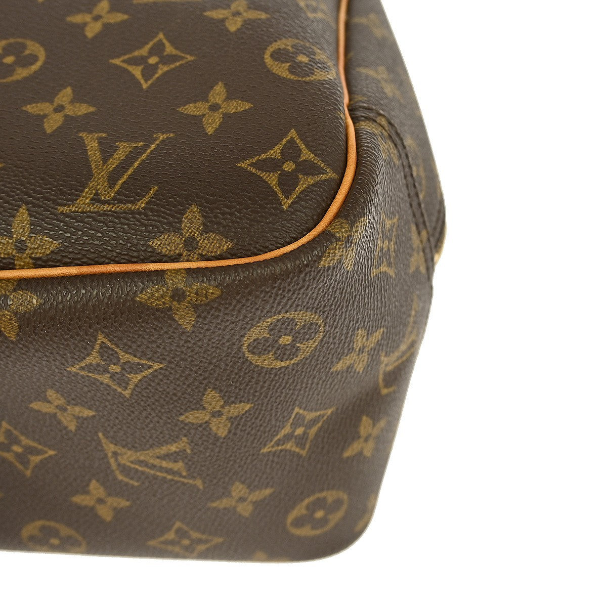 Louis Vuitton Deauville Handbag Monogram Canvas, BROWN, CANVAS, Handbag