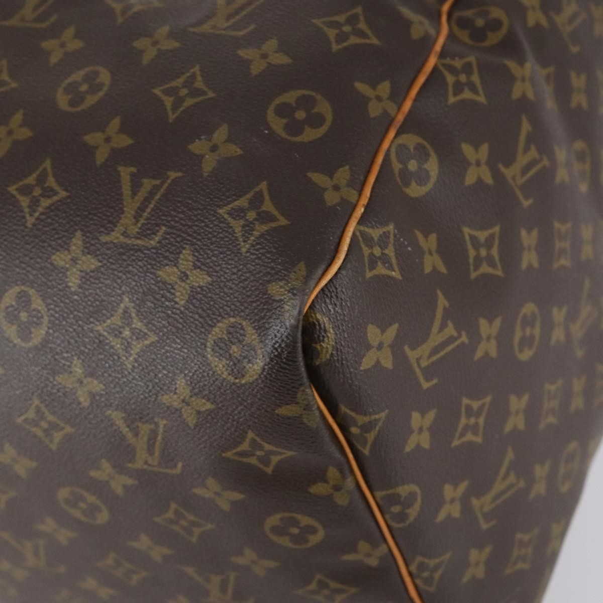 Louis Vuitton Keepall Bag Monogram Canvas, BROWN, CANVAS, Travel bag