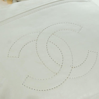 Chanel Rodeo Drive Hobo Leather, WHITE, LEATHER, Handbag