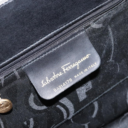 Salvatore Ferragamo Convertible Vara Bow Tote Leather, BLACK, LEATHER, Handbag