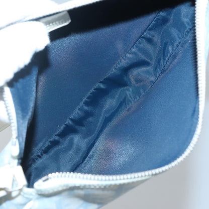 Christian Dior Vintage Saddle Bag Diorissimo Canvas, BLUE, CANVAS, Crossbody bag