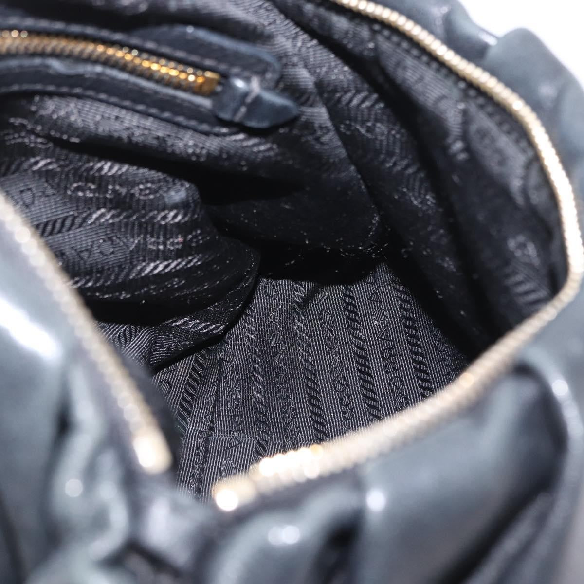 Prada Lux Chain Strap Hobo Soft Calf, BLACK, LEATHER, Shoulder bag