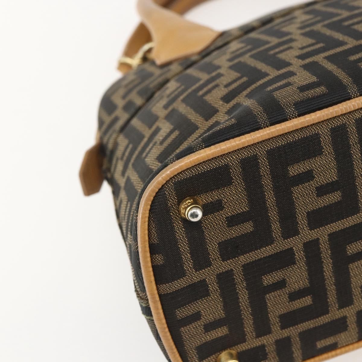 Fendi Vintage Zucca Handbag Zucca, BROWN, CANVAS, Handbag