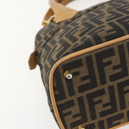 Fendi Vintage Zucca Handbag Zucca, BROWN, CANVAS, Handbag
