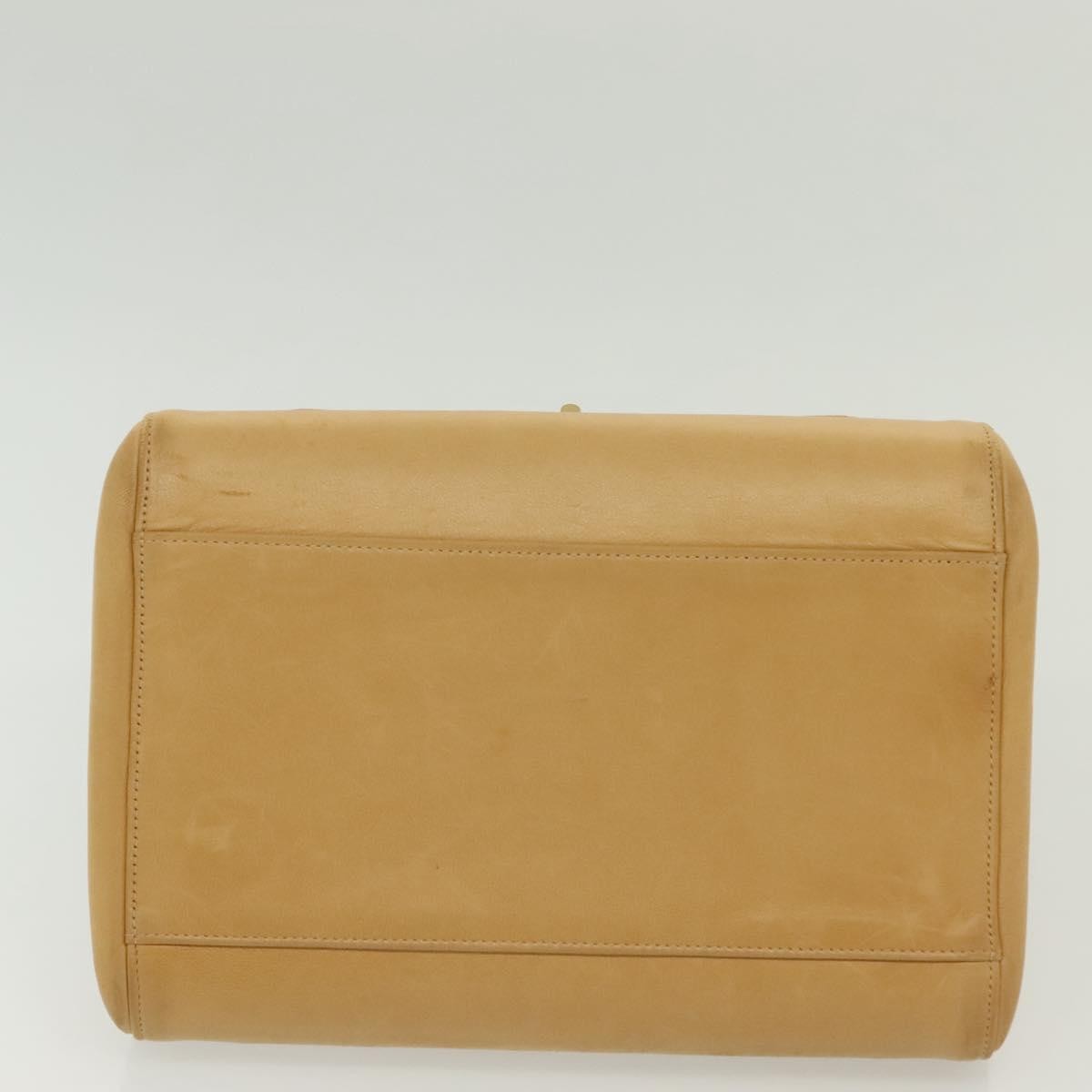 Chanel Chocolate Bar Flap Bag Quilted Lambskin, BEIGE, LEATHER, Shoulder bag