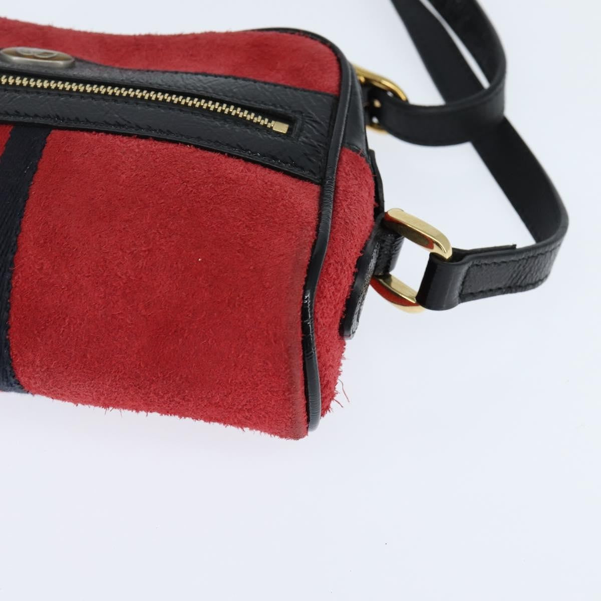 Gucci Ophidia Shoulder Bag Suede, RED, SUEDE, Shoulder bag