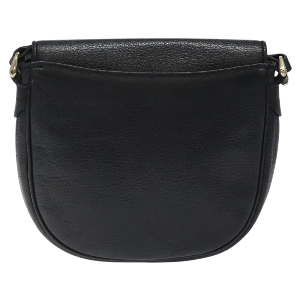 Burberry Flap Shoulder Bag Leather, BLACK, LEATHER, Shoulder bag