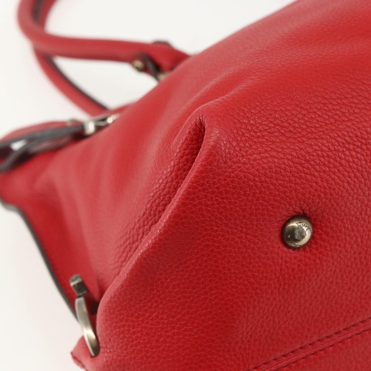 Salvatore Ferragamo Soft Sofia Tote Leather, RED, LEATHER, Tote bag