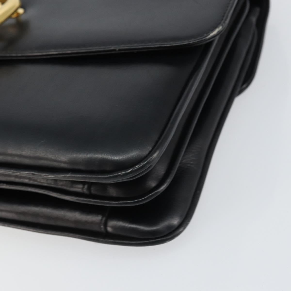 Celine Horse Carriage Shoulder bag Leather, BLACK, LEATHER, Shoulder bag