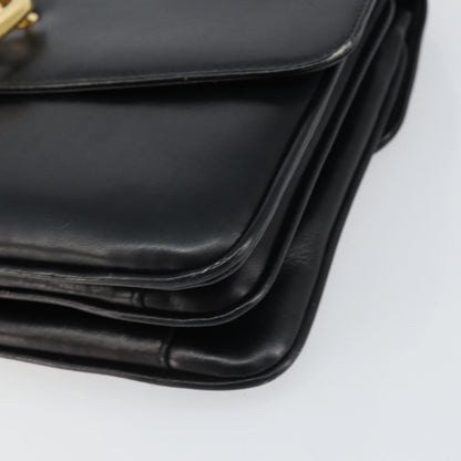 Celine Horse Carriage Shoulder bag Leather, BLACK, LEATHER, Shoulder bag