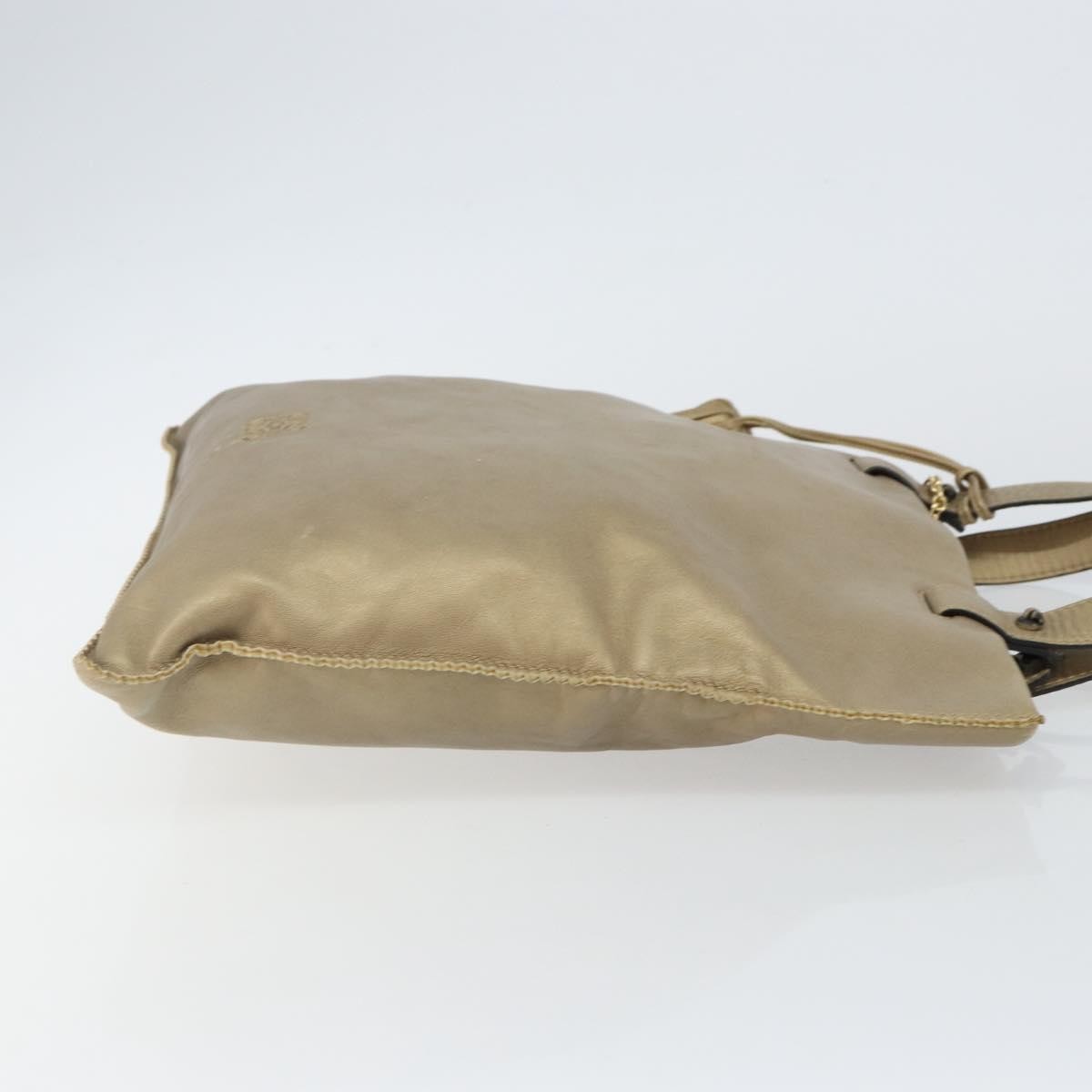 Loewe Anagram Tote Leather, GOLD, LEATHER, Tote bag