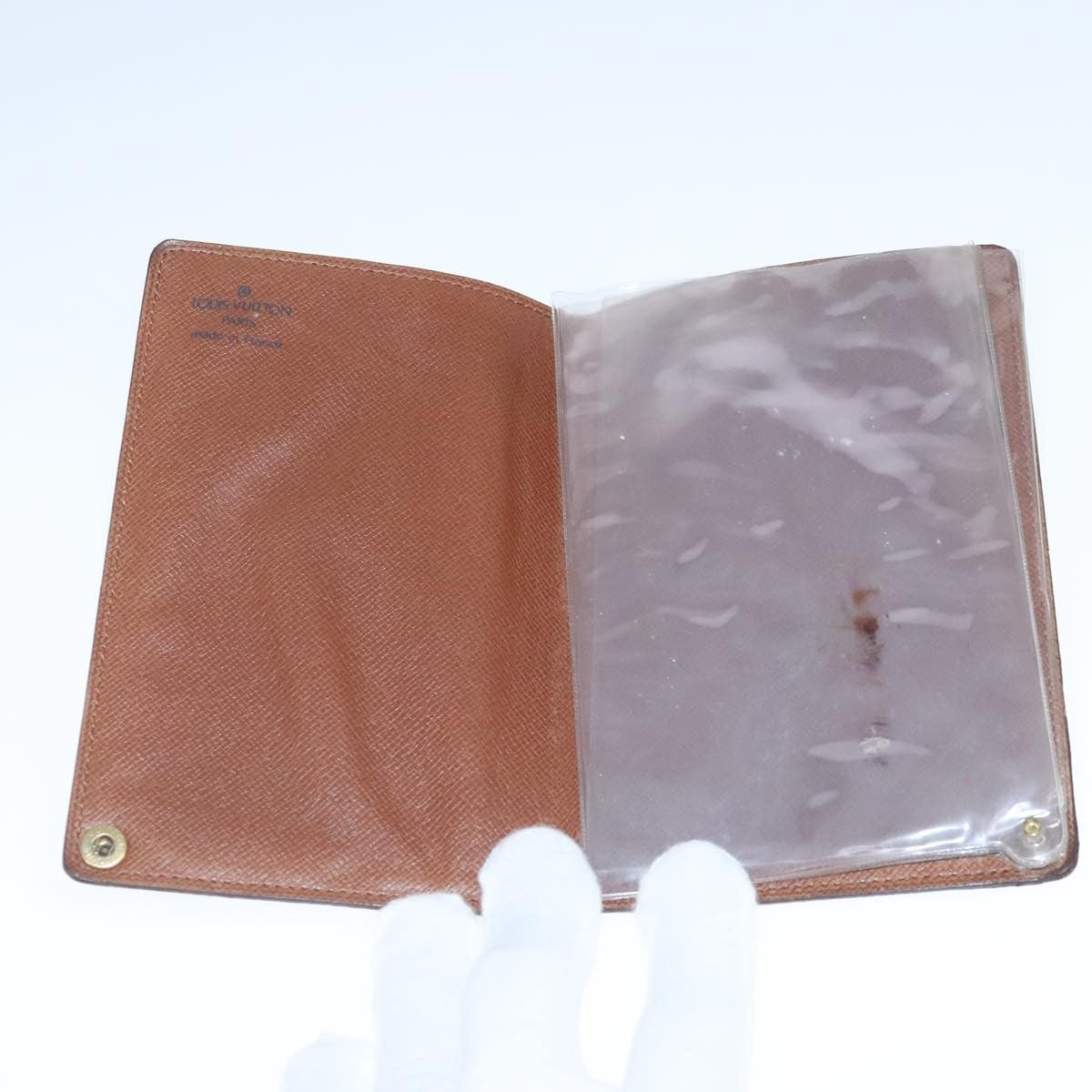 Louis Vuitton Porte Cartes Pression Card Case Monogram Canvas, BROWN, CANVAS, Card Holders