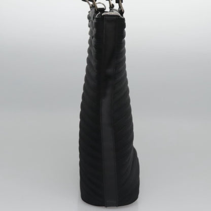 Gucci Vintage Bamboo Handle Bag Nylon, BLACK, CANVAS, Handbag