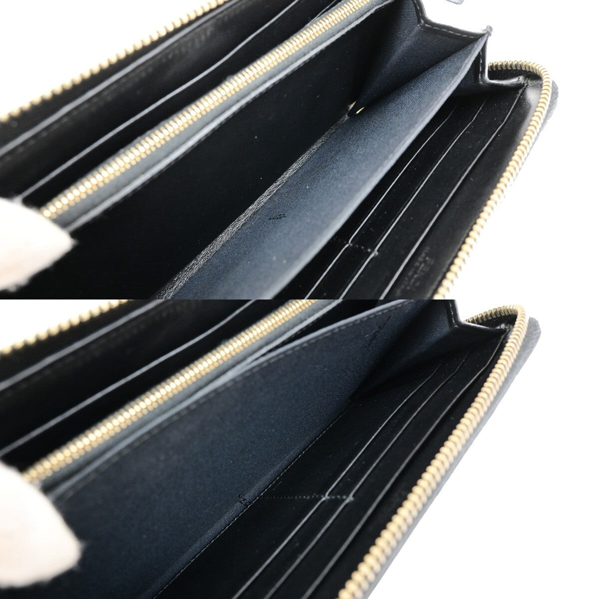 Fendi F is Fendi Zip Around Wallet Leather, BLACK, LEATHER, Wallets