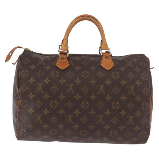 Louis Vuitton Speedy Handbag Monogram Canvas, Brown, Canvas, Handbag