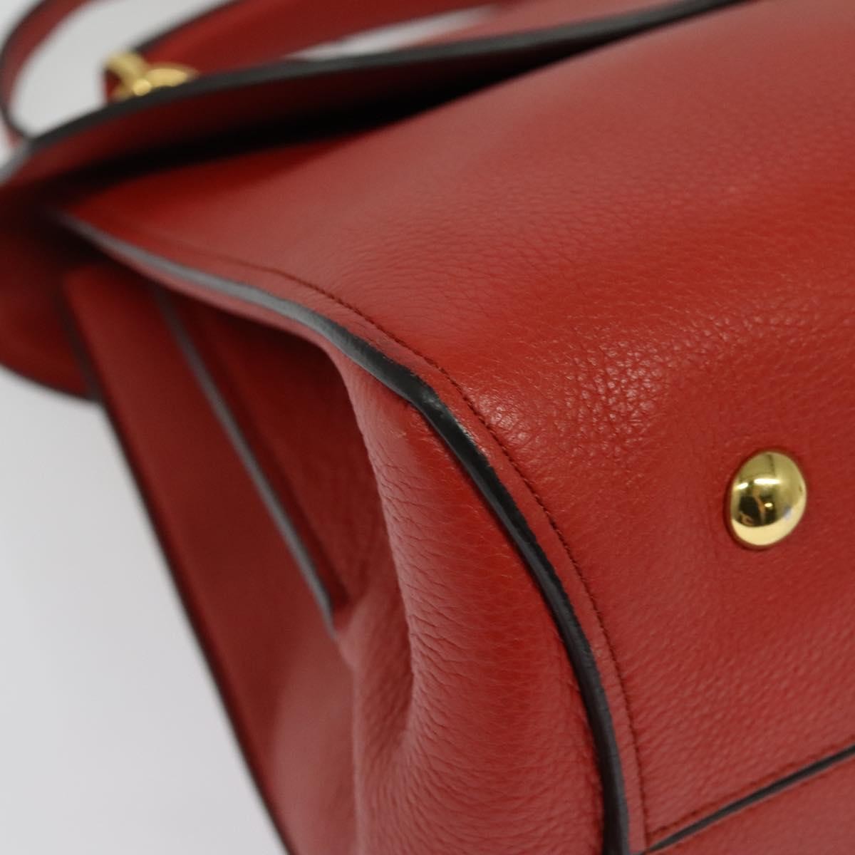 Salvatore Ferragamo Margot Satchel Leather, RED, LEATHER, Handbag