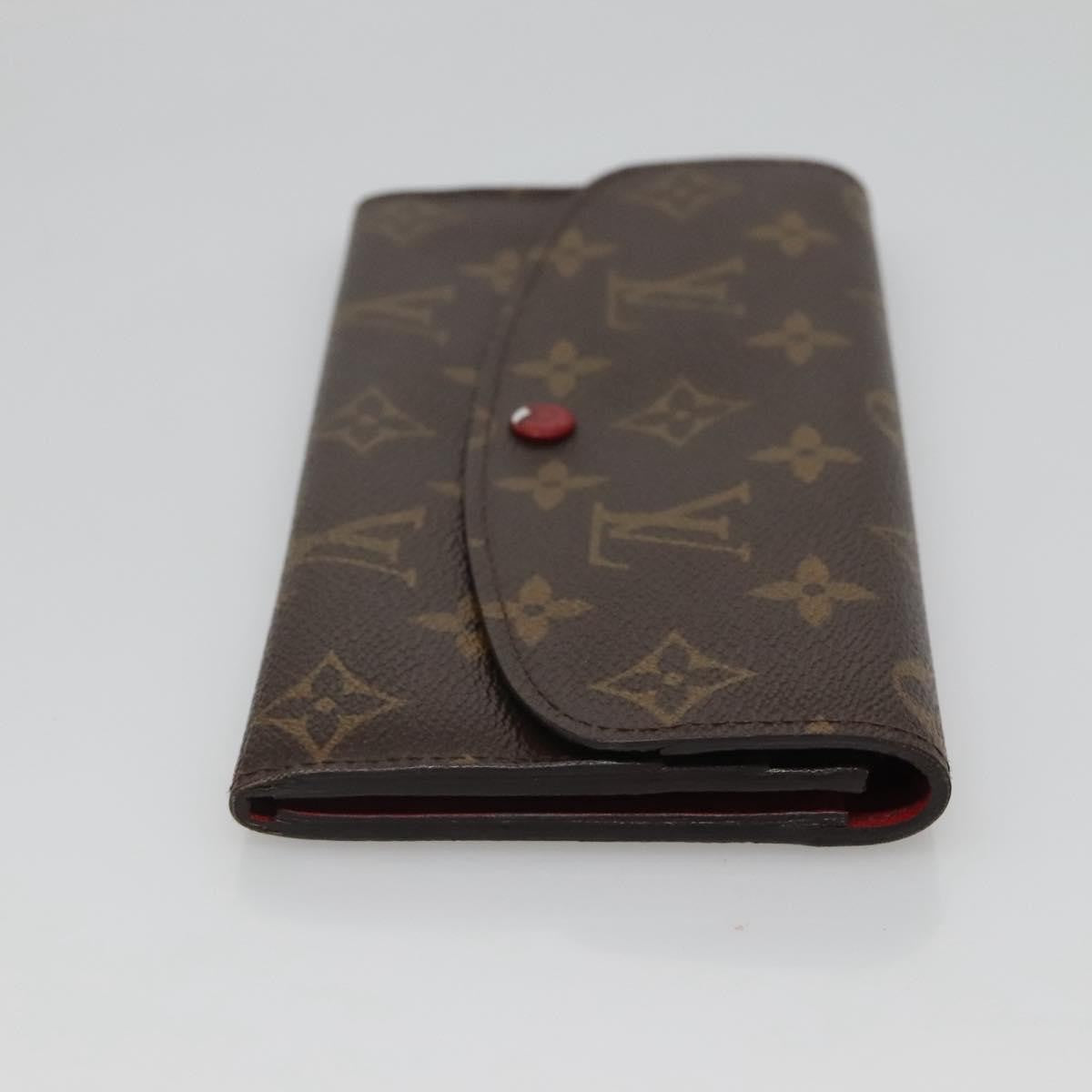 Louis Vuitton Emilie Wallet Monogram Canvas, Red, Canvas, Wallet