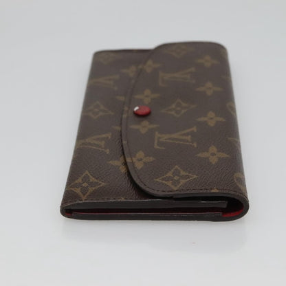Louis Vuitton Emilie Wallet Monogram Canvas, Red, Canvas, Wallet
