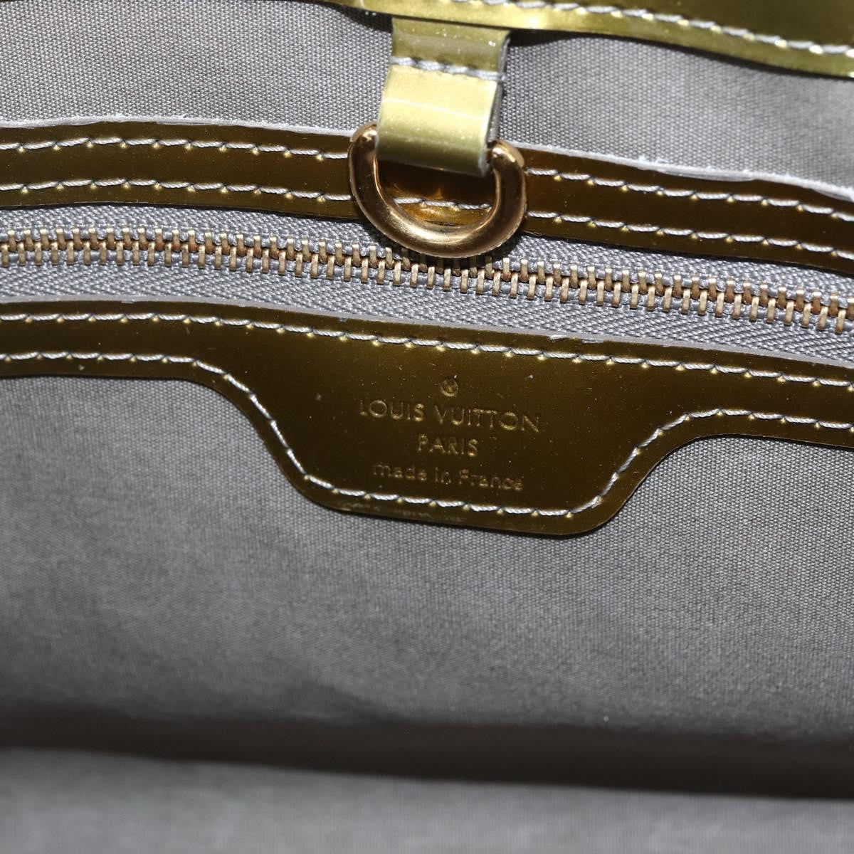Louis Vuitton Wilshire Handbag Monogram Vernis, GREEN, PATENT_LEATHER, Handbag