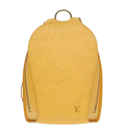 Louis Vuitton Mabillon Backpack Epi Leather, YELLOW, LEATHER, Backpack