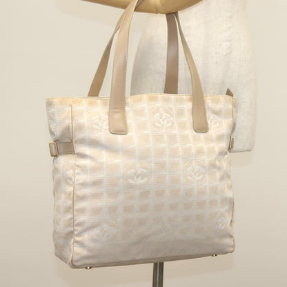Chanel Travel Line Tote Nylon, BEIGE, NYLON, Tote bag