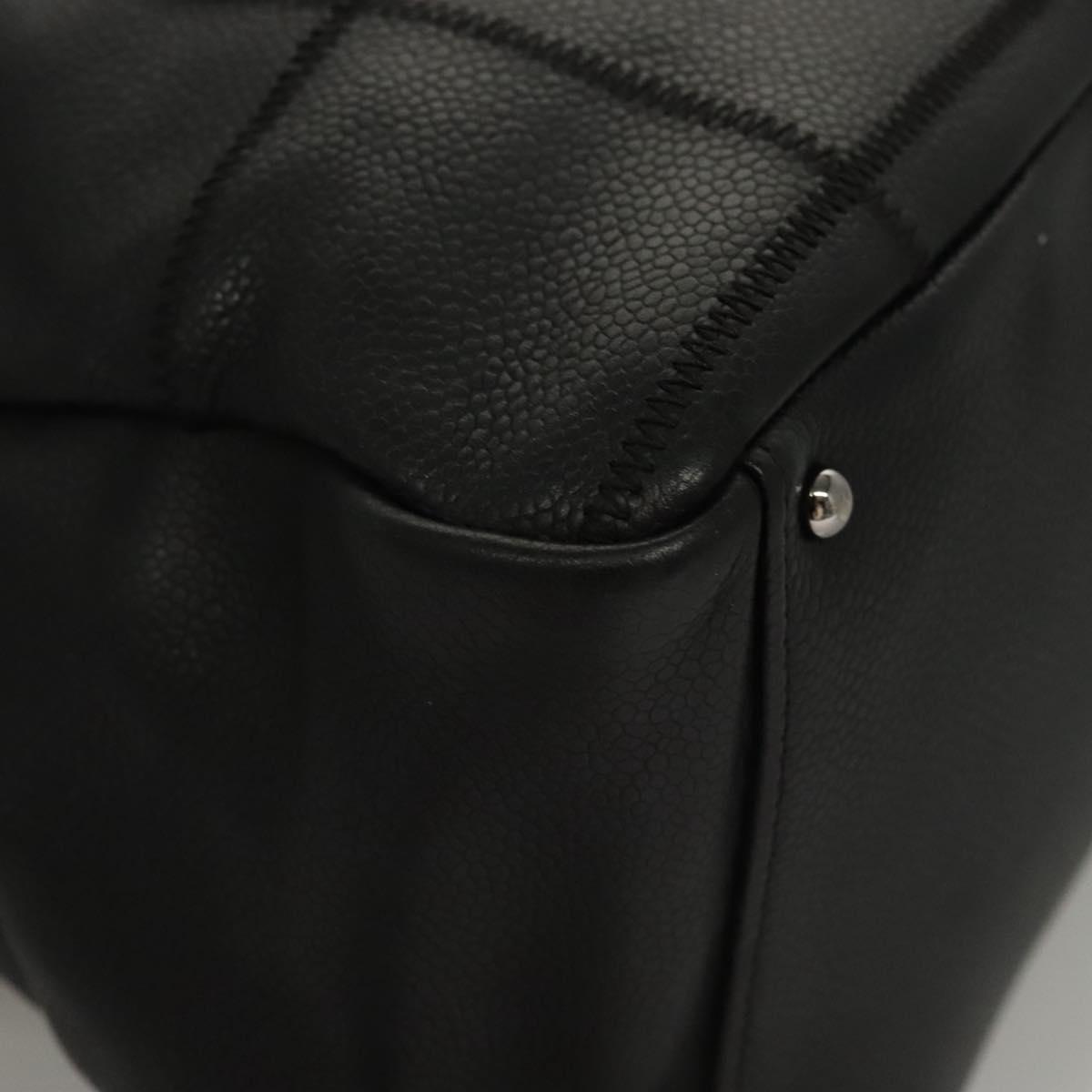 Chanel Chocolate Bar Shoulder Bag Calfskin, BLACK, LEATHER, Shoulder bag