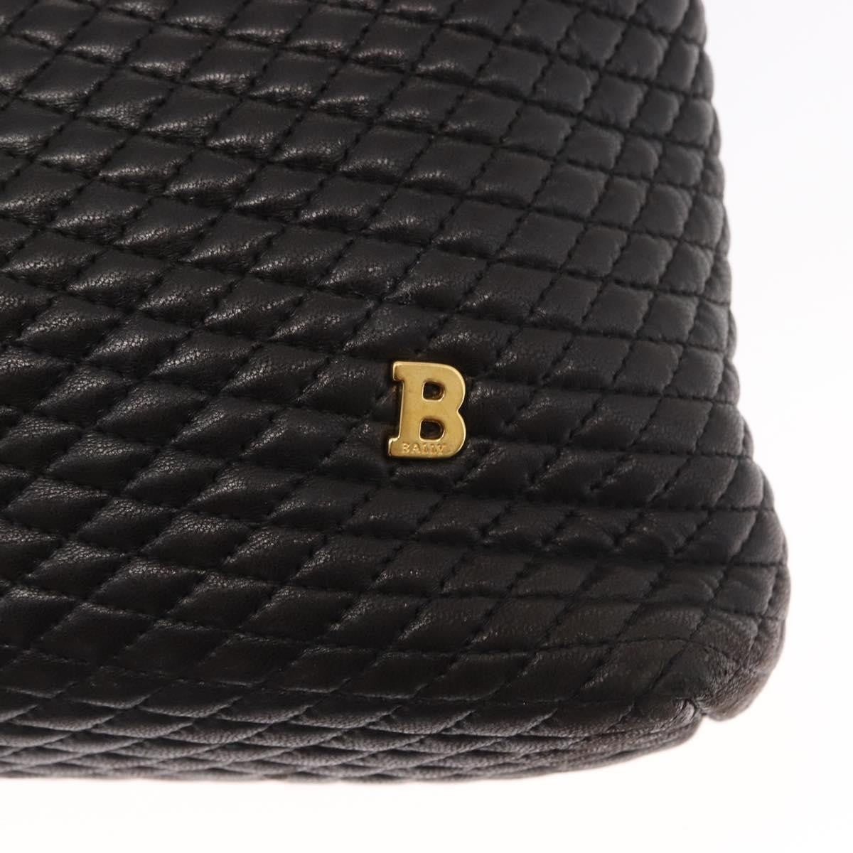 Bally Vintage Shoulder Bag Leather, BLACK, LEATHER, Shoulder bag