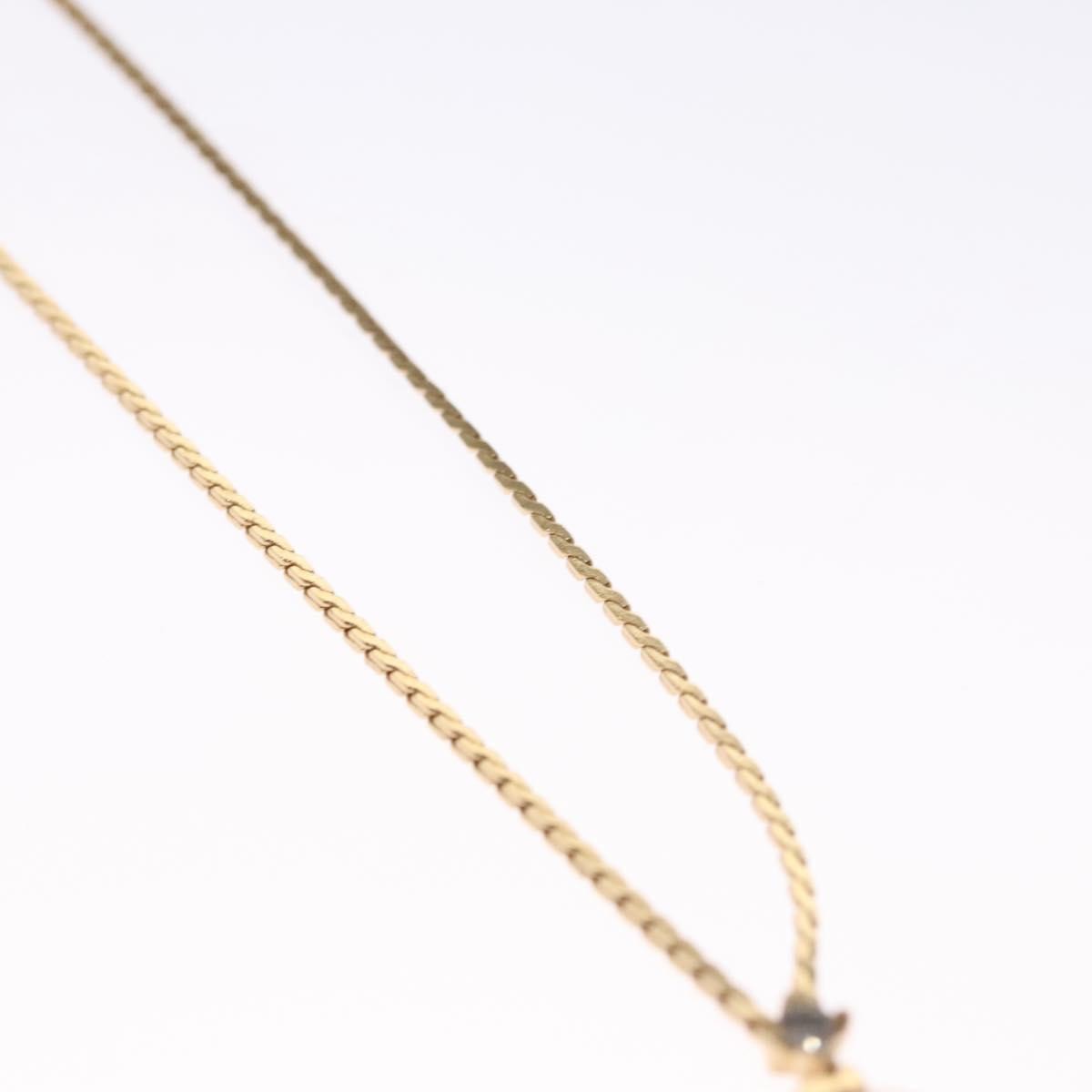 Christian Dior CD Pendant Necklace Metal, GOLD, METAL, Necklace