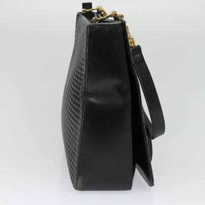 Bally Vintage Shoulder Bag Quilted leather, BLACK, LEATHER, Shoulder bag