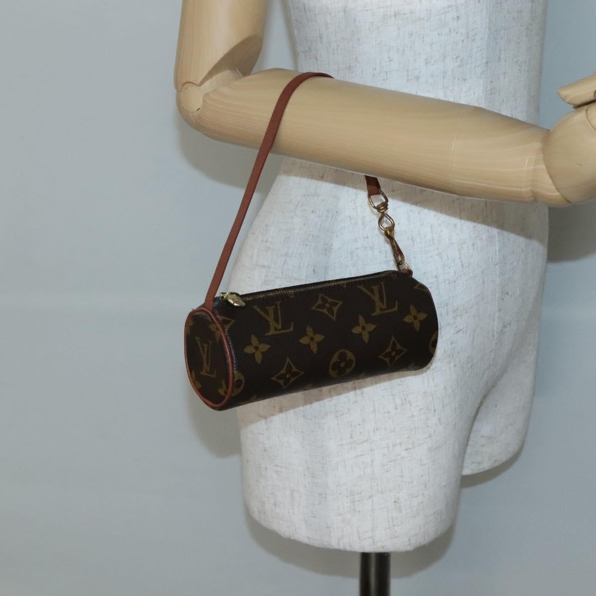 Louis Vuitton Papillon Pochette Monogram Canvas, BROWN, CANVAS, Clutche & pouche