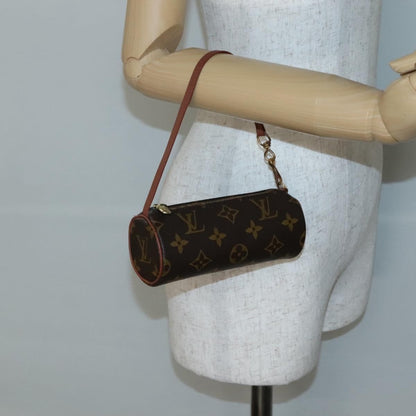 Louis Vuitton Papillon Pochette Monogram Canvas, BROWN, CANVAS, Clutche & pouche