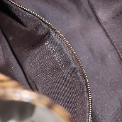 Fendi Vintage FF Buckle Curved Hobo Zucchino Coated Canvas, BROWN, PATENT_LEATHER, Handbag