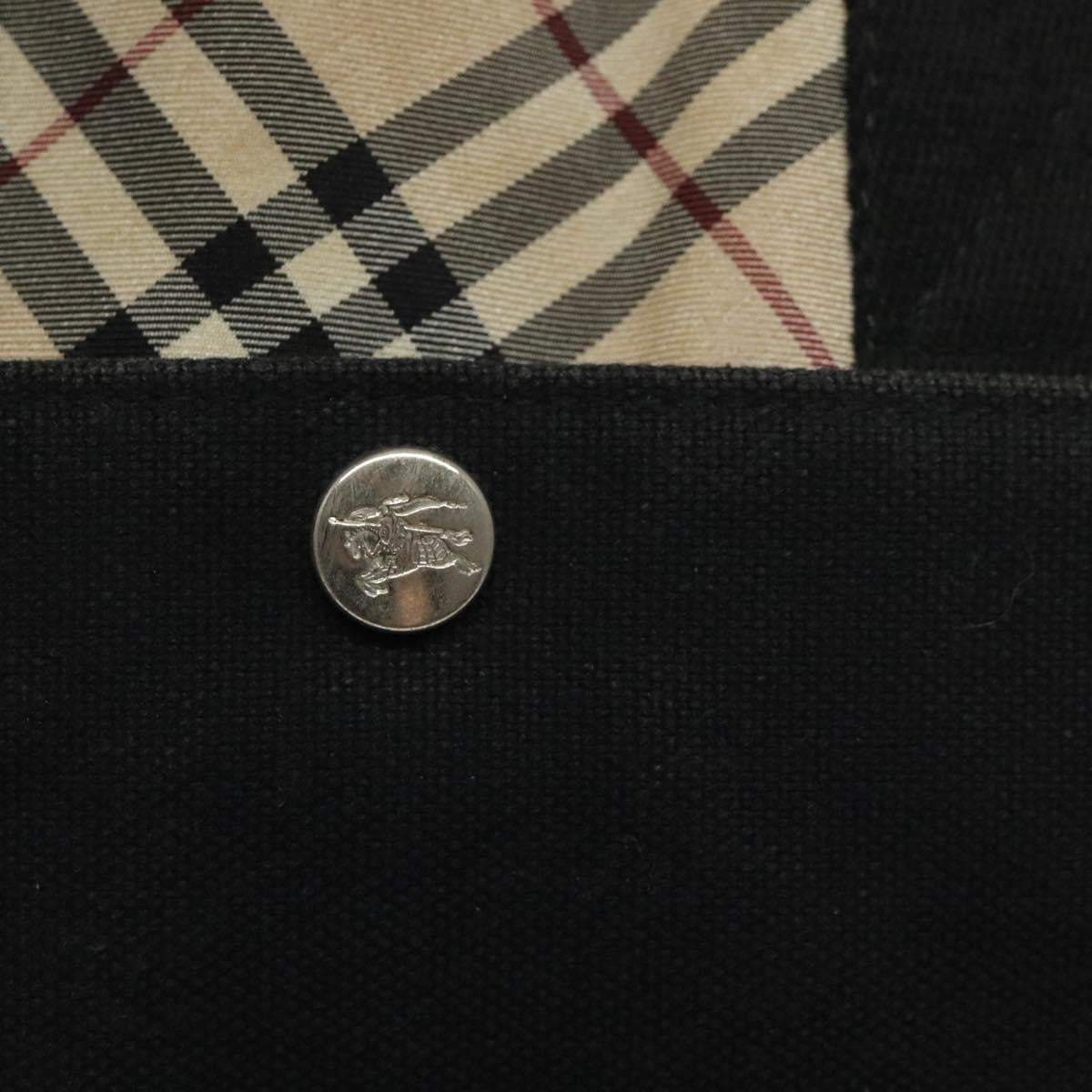 Burberry Nova Check Tote canvas check pattern, BLACK, CANVAS, Tote bag