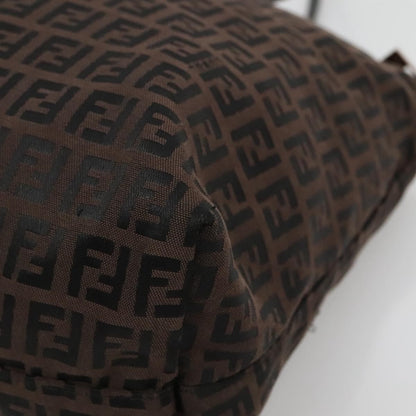 Fendi Roll Tote Zucca Canvas, BROWN, CANVAS, Tote bag
