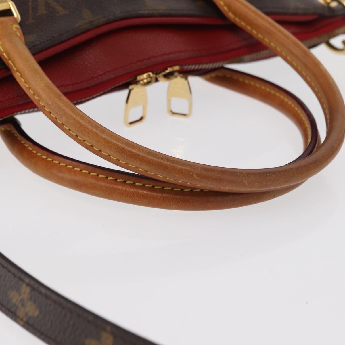 Louis Vuitton Pallas Tote Monogram Canvas with Leather, BROWN, CANVAS, Tote bag