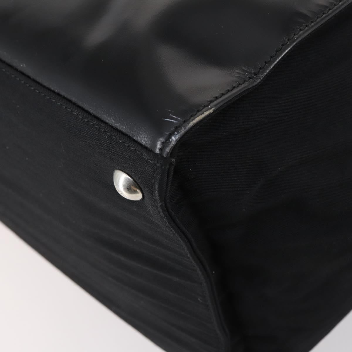 Gucci Travel Boston Bag Leather with Nylon, BLACK, LEATHER, Travel bag