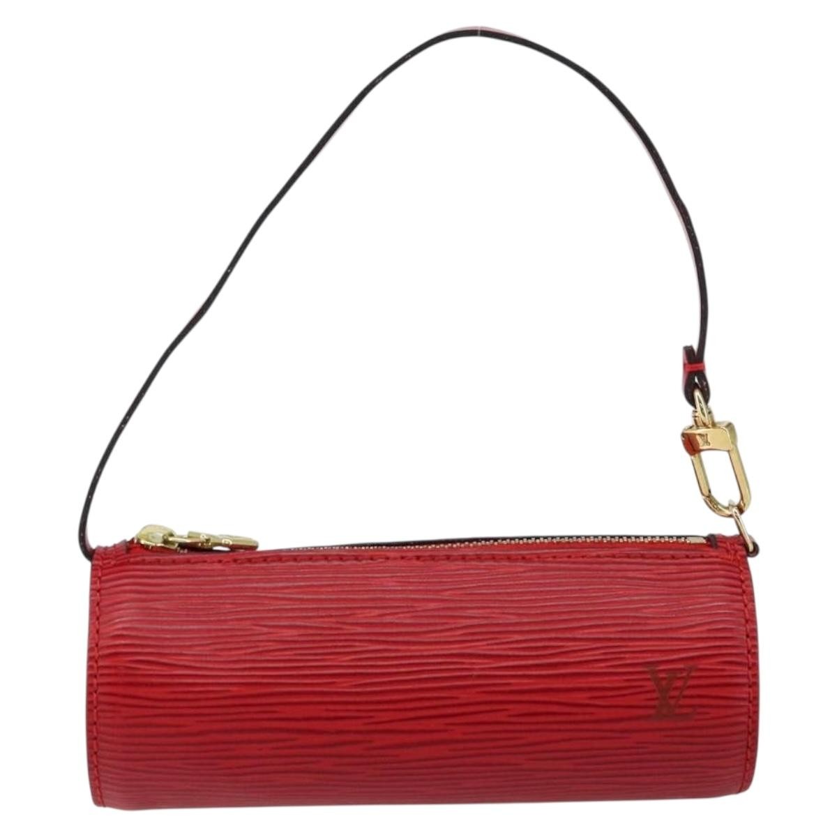 Louis Vuitton Soufflot Pochette Epi Leather, RED, LEATHER, Clutche & pouche