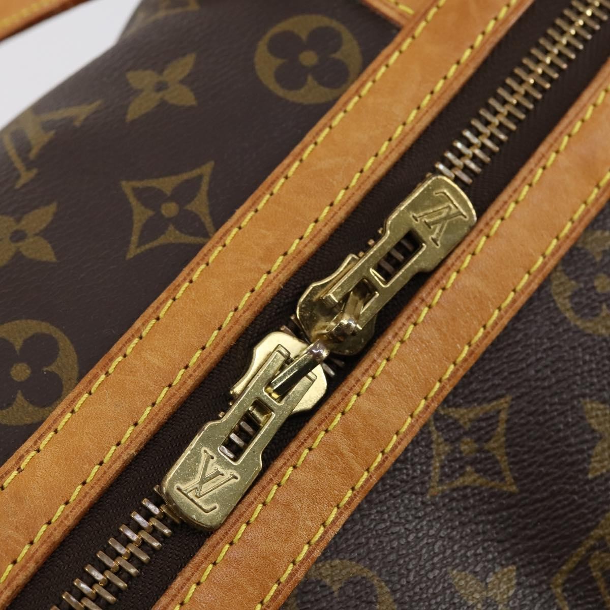 Louis Vuitton Sac Souple Handbag Monogram Canvas, BROWN, CANVAS, Travel bag